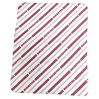 Logo Brands Ohio State Buckeyes 50" x 60" Classic Vertical Stripe Fleece Throw Blanket