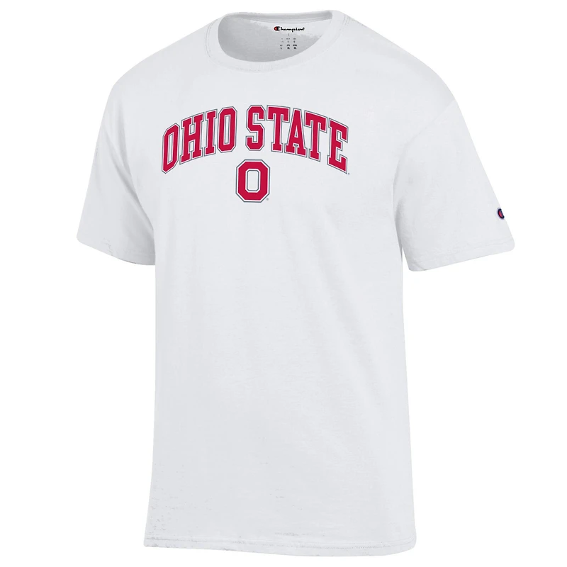 Men's Champion  White Ohio State Buckeyes Arched Logo T-Shirt