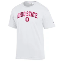 Men's Champion  White Ohio State Buckeyes Arched Logo T-Shirt