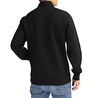 Pull à col zippé Cutter & Buck Roam Eco recyclé noir Ohio State Buckeyes pour homme