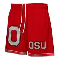 Short en maille Team Origins Scarlet Ohio State Buckeyes de Mitchell & Ness pour homme