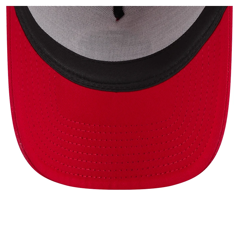 Men's New Era  Scarlet Ohio State Buckeyes 9FORTY A-Frame Trucker Adjustable Hat