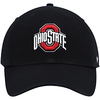 Men's '47 Black Ohio State Buckeyes Clean Up Adjustable Hat