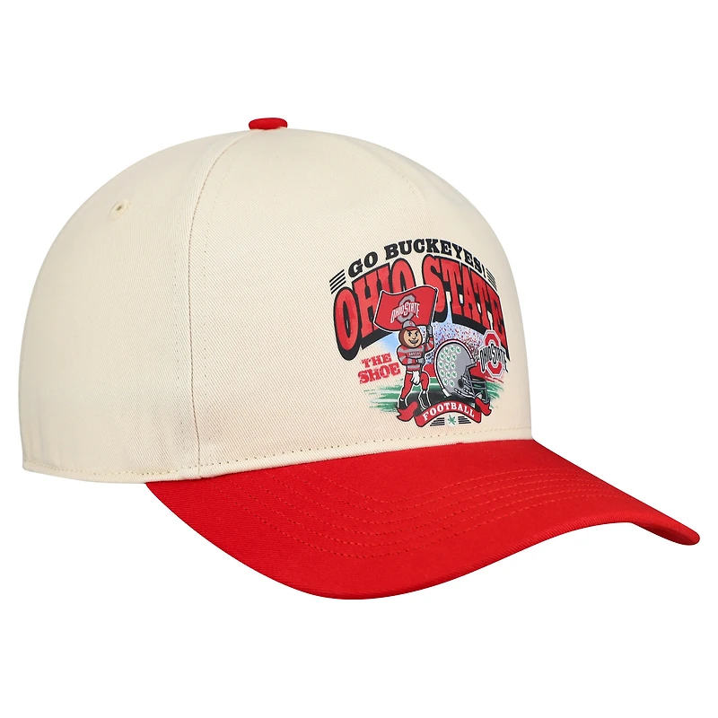 Chapeau Hitch déstructuré pour homme, modèle 47 naturel Ohio State Buckeyes