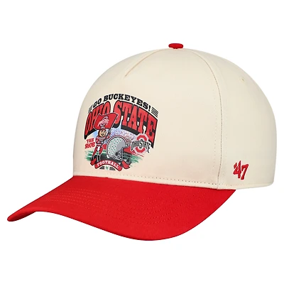 Chapeau Hitch déstructuré pour homme, modèle 47 naturel Ohio State Buckeyes