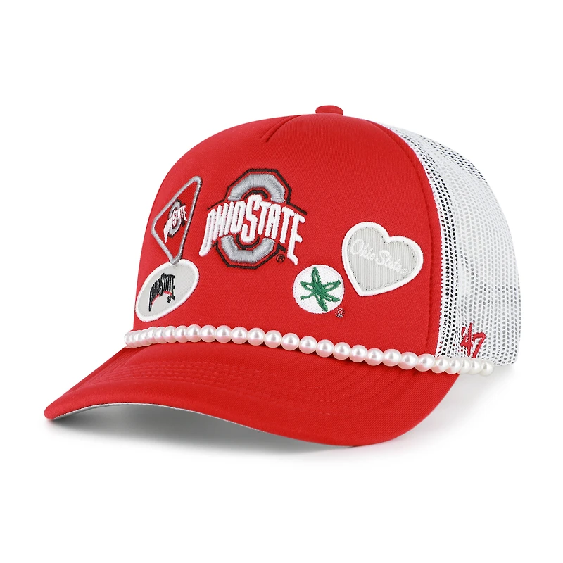 Casquette ajustable pour homme '47 Ohio State Buckeyes Rally On Hitch écarlate/blanche