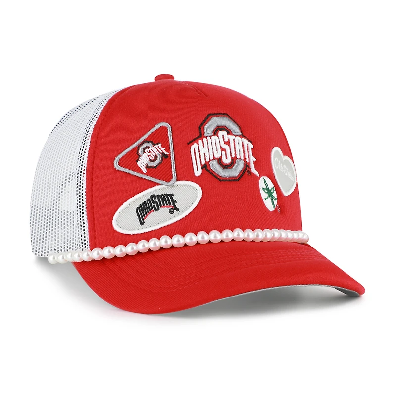 Casquette ajustable pour homme '47 Ohio State Buckeyes Rally On Hitch écarlate/blanche