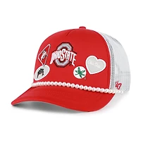 Casquette ajustable pour homme '47 Ohio State Buckeyes Rally On Hitch écarlate/blanche