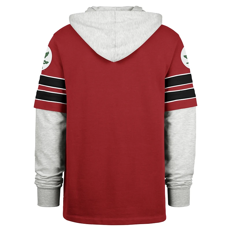 Sweat à capuche Big & Tall Blitz Lacer '47 Scarlet Ohio State Buckeyes pour homme