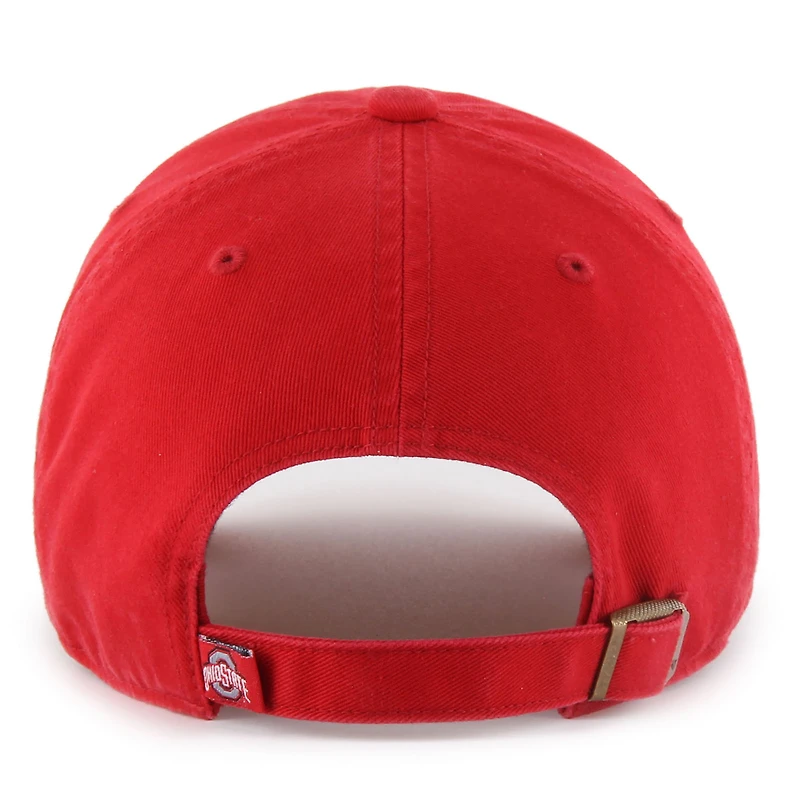 Casquette ajustable « 47 Scarlet Ohio State Buckeyes Clean Up » pour homme