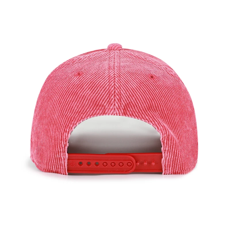 Chapeau ajustable en velours côtelé « Scarlet Ohio State Buckeyes Reclaim Snow Wash » pour homme, modèle 47 Scarlet