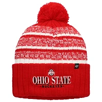 Bonnet à revers pour homme, modèle '47 Scarlet Ohio State Buckeyes Tavern, avec pompon