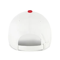 Men's '47  White/Scarlet Ohio State Buckeyes Contemporary Basics Two Tone Clean Up Adjustable Hat