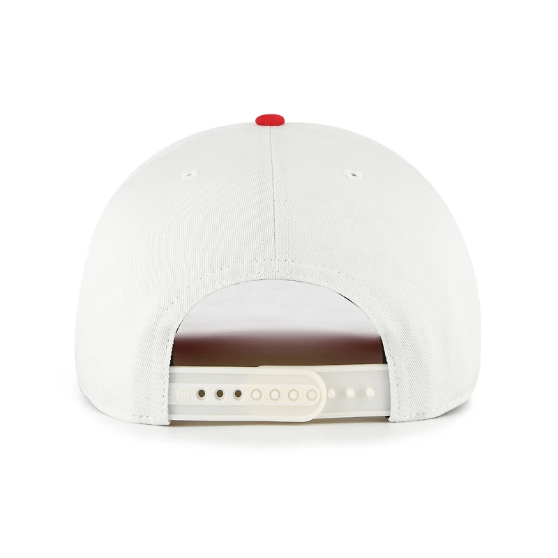 Men's '47 White Ohio State Buckeyes Contemporary Basics Two-Tone Hitch Adjustable Hat