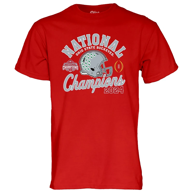 T-shirt bleu 84 Scarlet pour homme Ohio State Buckeyes College Football Playoff 2024 National Champions