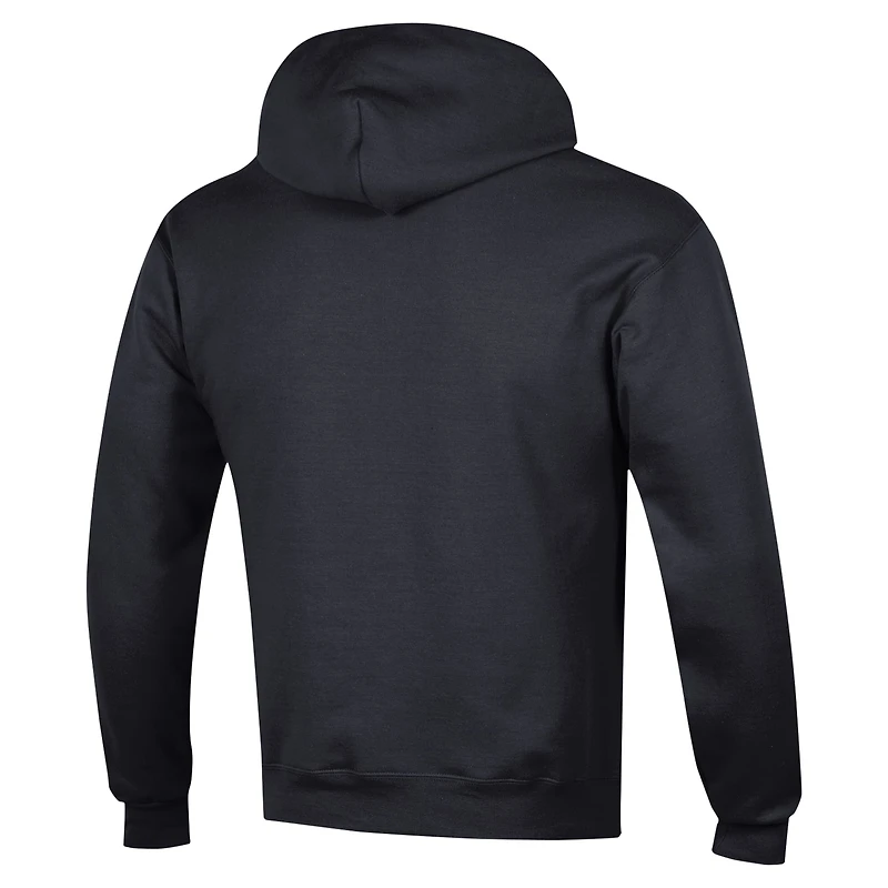 Men's Champion Black Ohio State Buckeyes Basketball Icon Powerblend Pullover Hoodie