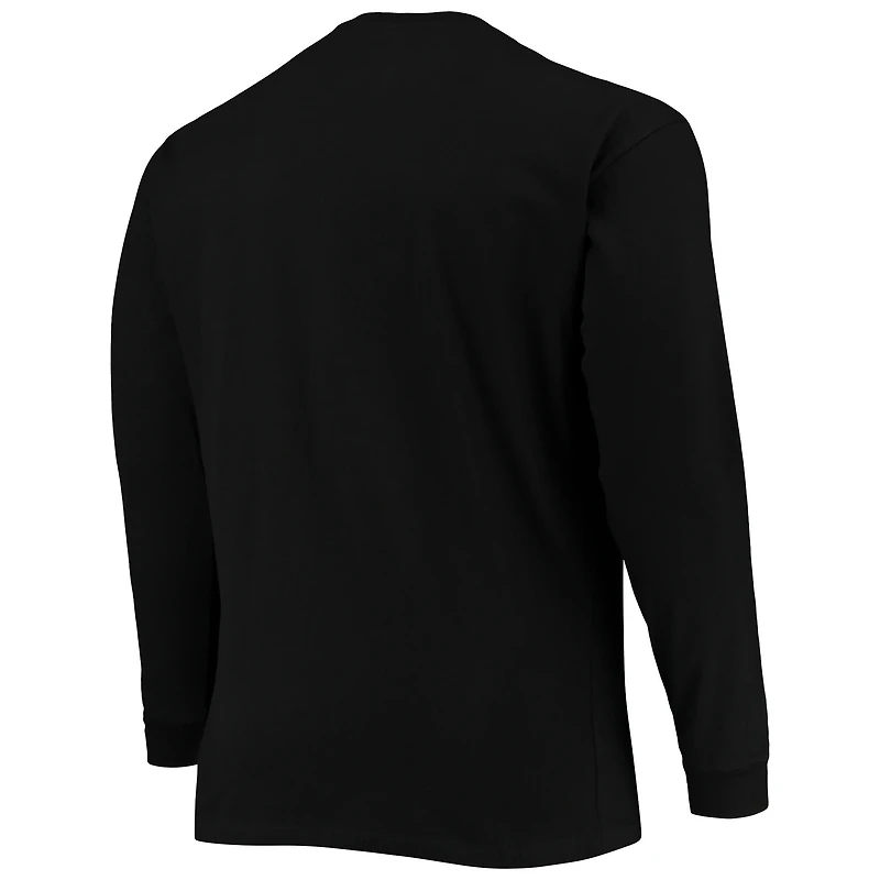 T-shirt à manches longues Champion Black Ohio State Buckeyes pour hommes, grandes tailles, 2 coups