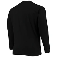 T-shirt à manches longues Champion Black Ohio State Buckeyes pour hommes, grandes tailles, 2 coups