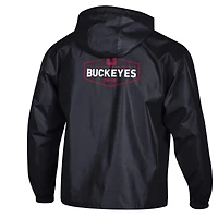 Men's Champion Black Ohio State Buckeyes Delay Packable Half-Zip Jacket