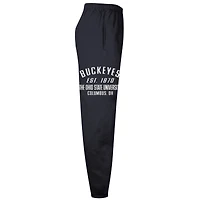 Men's Champion  Black Ohio State Buckeyes Powerblend Banded Fleece Sweatpants