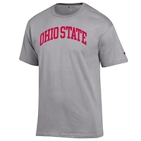 T-shirt basique Arch pour homme, champion Heather Gray des Ohio State Buckeyes
