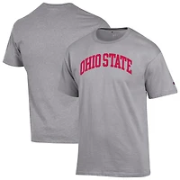 T-shirt basique Arch pour homme, champion Heather Gray des Ohio State Buckeyes