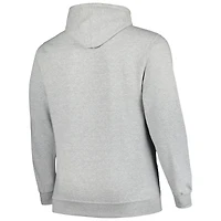 Champion pour hommes Heather Grey Ohio State Buckeyes Tailles Big & Tall Arch Over Logo Powerblend Pull à capuche
