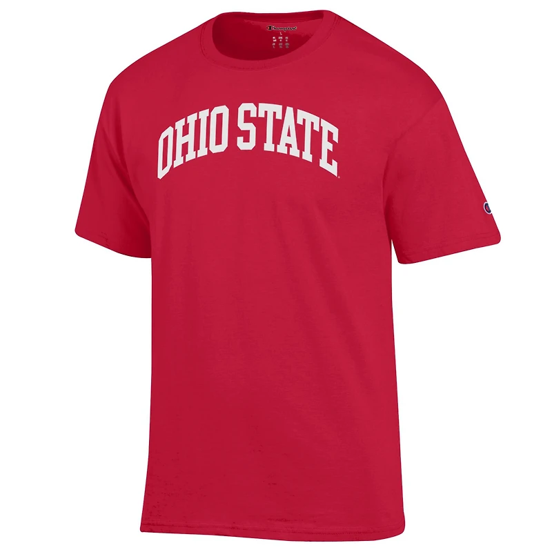 T-shirt basique Arch pour homme, champion Scarlet Ohio State Buckeyes