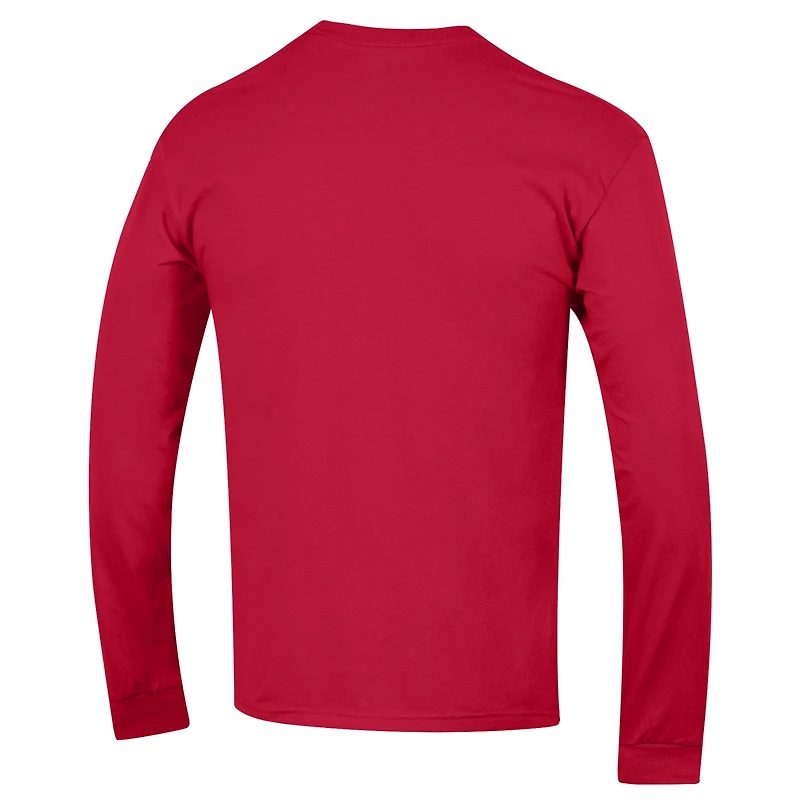 Champion Scarlet Ohio State Buckeyes High Motor T-shirt à manches longues pour homme