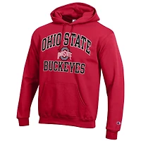 Sweat à capuche Champion Scarlet Ohio State Buckeyes High Motor pour homme