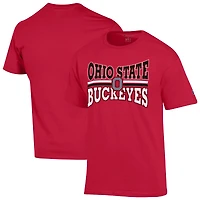 T-shirt Zoom de l'équipe masculine championne Scarlet Ohio State Buckeyes