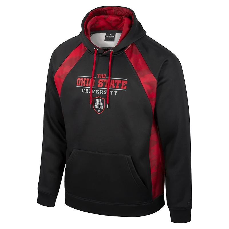 Sweat à capuche noir pour homme Colosseum Ohio State Buckeyes Big & Tall On Honor