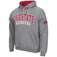 Men's Colosseum  Gray Ohio State Buckeyes Double Arch Pullover Hoodie