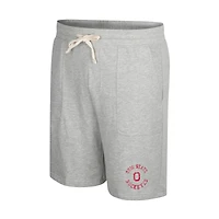 Colosseum Heather Grey Ohio State Buckeyes Love To Hear This Terry Short pour homme
