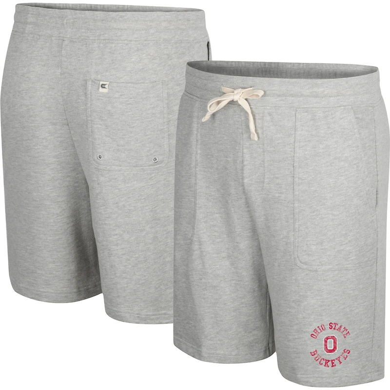 Colosseum Heather Grey Ohio State Buckeyes Love To Hear This Terry Short pour homme