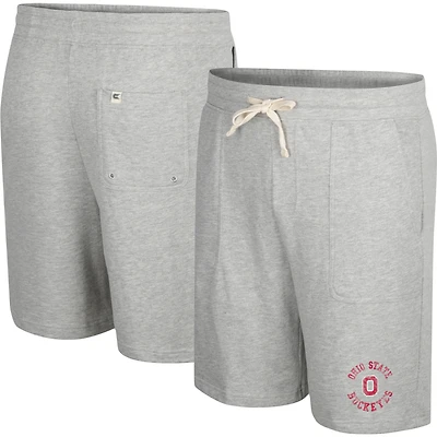 Colosseum Heather Grey Ohio State Buckeyes Love To Hear This Terry Short pour homme