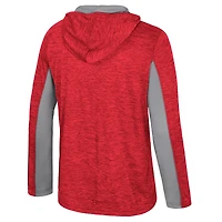 Men's Colosseum Scarlet Ohio State Buckeyes Always Sunny Quarter-Zip Hoodie