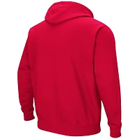 Colosseum Scarlet Ohio State Buckeyes Arch and Logo Sweat à capuche pour homme