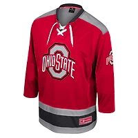 Maillot de hockey Athletic Machine Fashion pour homme Colosseum Scarlet Ohio State Buckeyes
