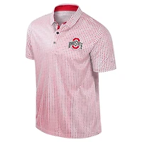 Men's Colosseum Scarlet Ohio State Buckeyes Big & Tall Marty Rival Polo