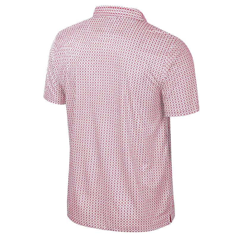 Men's Colosseum Scarlet Ohio State Buckeyes Big & Tall Marty Rival Polo