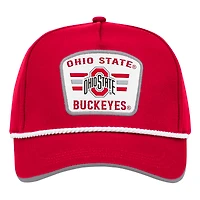 Men's Colosseum Scarlet Ohio State Buckeyes Hits the Road Podium Adjustable Hat