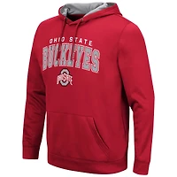 Pull à capuche Colosseum Scarlet Ohio State Buckeyes Resistance pour hommes