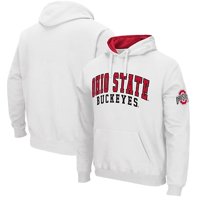 Sweat à capuche double arche Colosseum Ohio State Buckeyes pour homme, blanc