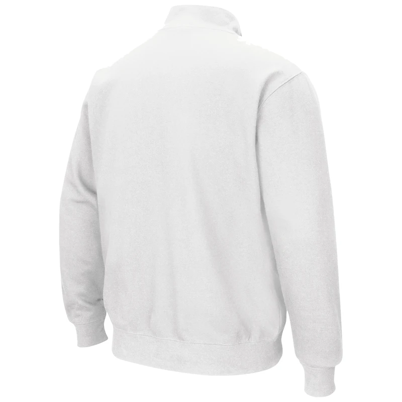 Men's Colosseum White Ohio State Buckeyes Tortugas Team Logo Quarter-Zip Jacket