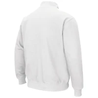 Men's Colosseum White Ohio State Buckeyes Tortugas Team Logo Quarter-Zip Jacket