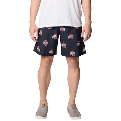 Men's Columbia Black Ohio State Buckeyes Big & Tall Backcast Shorts