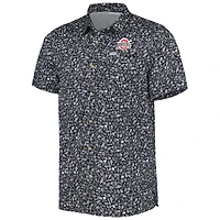 Men's Columbia Black Ohio State Buckeyes Super Slack Tide Omni-Shade Team Button-Up Shirt