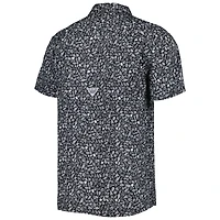 Men's Columbia Black Ohio State Buckeyes Super Slack Tide Omni-Shade Team Button-Up Shirt