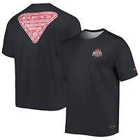 T-shirt noir Columbia Ohio State Buckeyes Terminal Tackle Omni-Shade pour homme